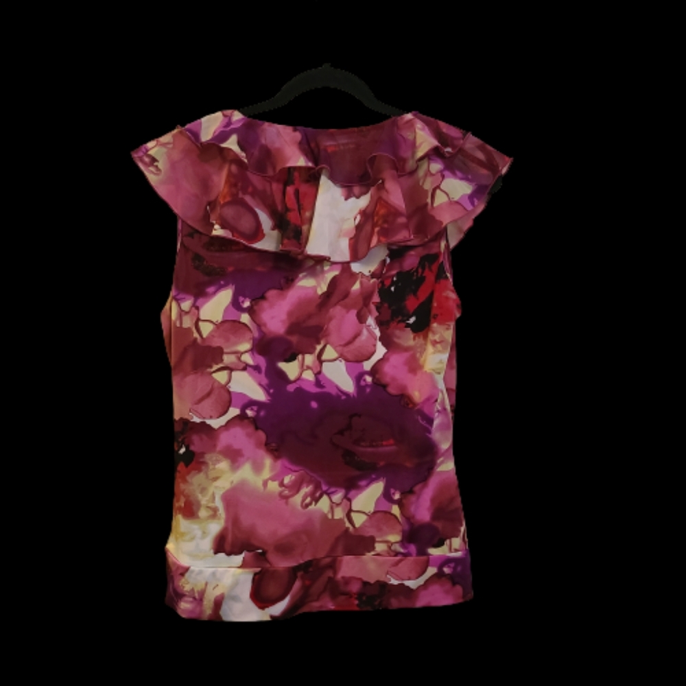 Sioni Woman Floral Ruffle Top - Picture 2 of 4